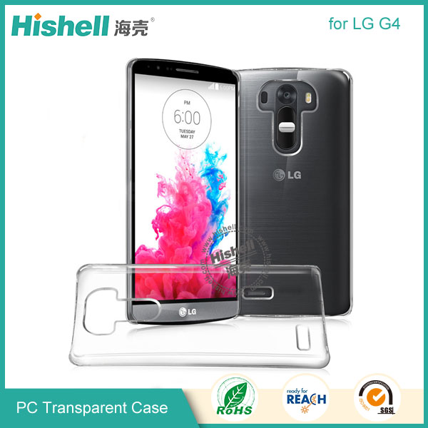 PC Hardness Anti-scratch Transparent Mobile Phone Case for LG G4