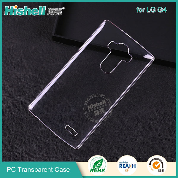 PC Hardness Anti-scratch Transparent Mobile Phone Case for LG G4