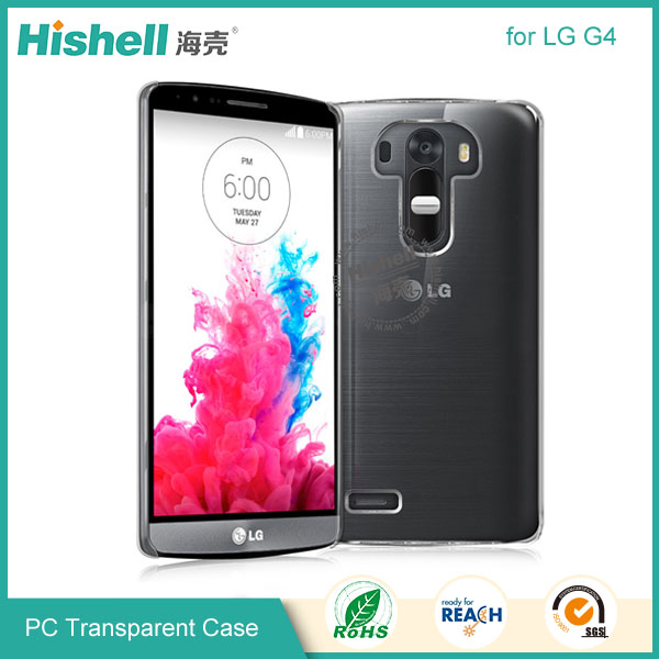 PC Hardness Anti-scratch Transparent Mobile Phone Case for LG G4