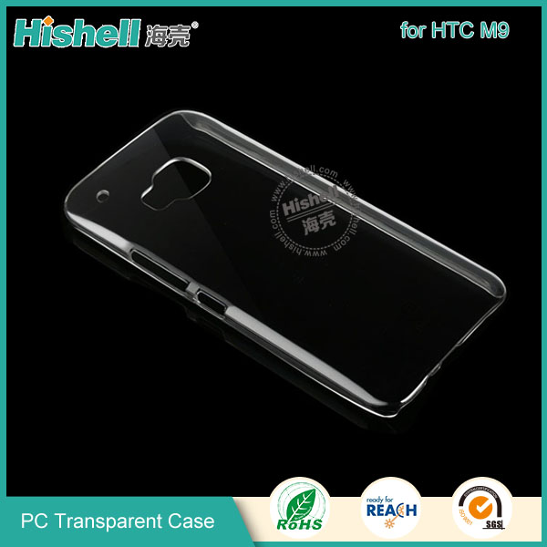 PC Hardness Anti-scratch Transparent Phone Case for HTC One M9