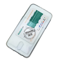 TPU Clear Mobile Phone Case with Card Slot for Samsung S6