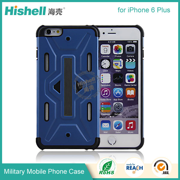 TPU and PC Military Style Mobile Phone Case for iPhone 6 plus