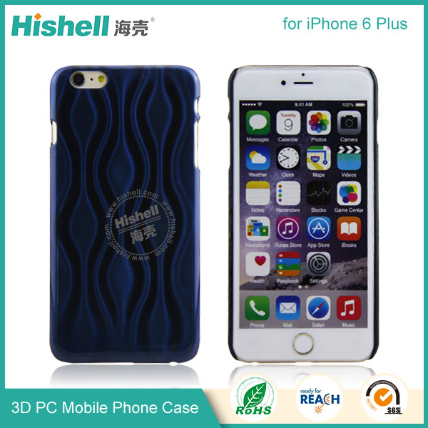 3D Stripe PC Mobile Phone Case for iPhone 6 plus