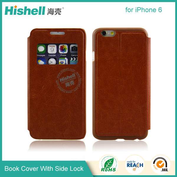 Wholesale Flip PU Leather Case With Invisible Magnet for iPhone 6