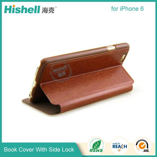 Wholesale Flip PU Leather Case With Invisible Magnet for iPhone 6