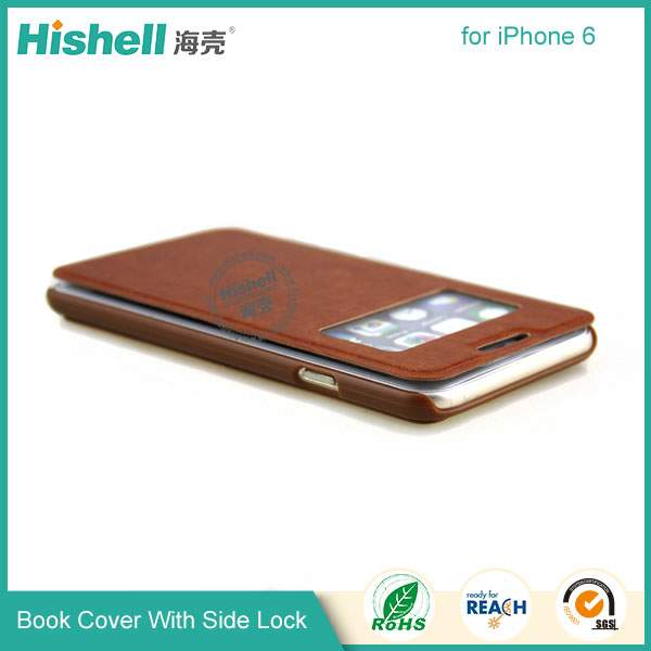 Wholesale Flip PU Leather Case With Invisible Magnet for iPhone 6