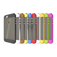 TPU Electroplate Phone Case with Black Wiredrawing for iPhone 5