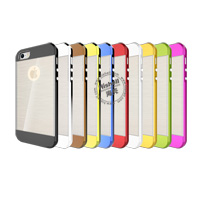 TPU Electroplate Phone Case with Clear Wiredrawing for iPhone 5