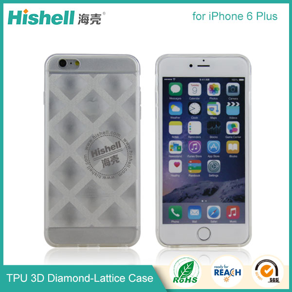 TPU 3D Diamond-Lattice Phone Case for iPhone 6 plus