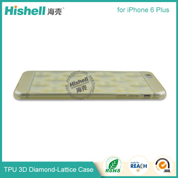 TPU 3D Diamond-Lattice Phone Case for iPhone 6 plus