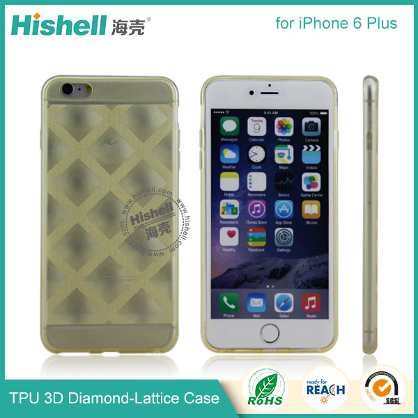 TPU 3D Diamond-Lattice Phone Case for iPhone 6 plus