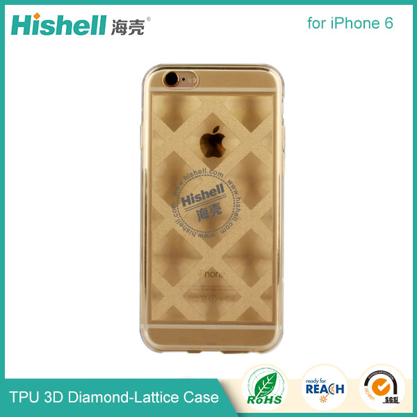 TPU 3D Diamond-Lattice Phone Case for iPhone 6