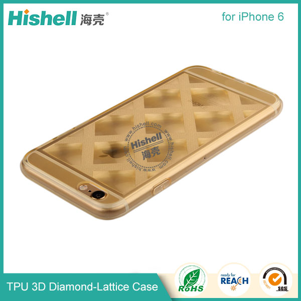 TPU 3D Diamond-Lattice Phone Case for iPhone 6