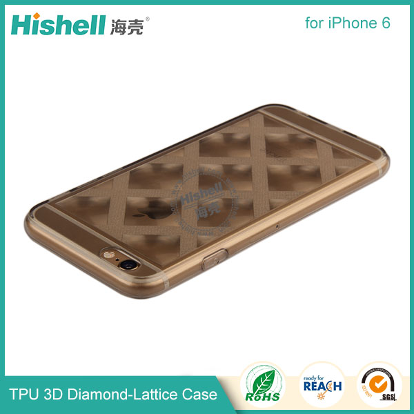 TPU 3D Diamond-Lattice Phone Case for iPhone 6