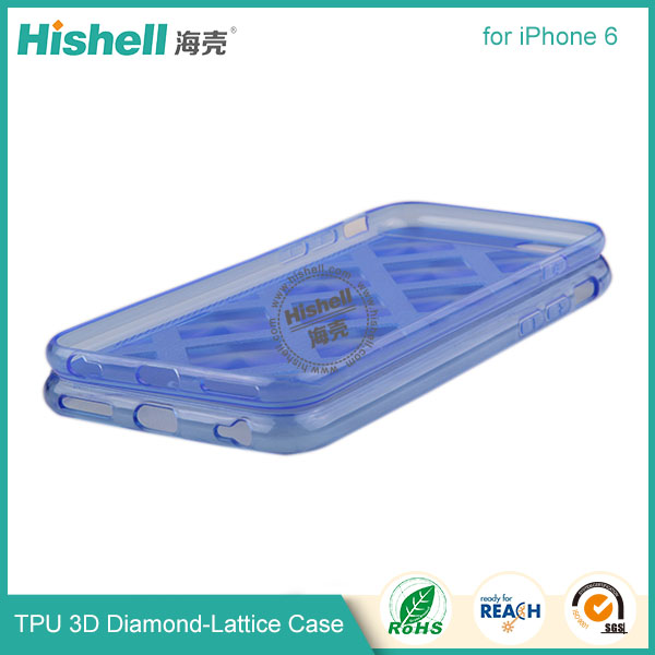 TPU 3D Diamond-Lattice Phone Case for iPhone 6