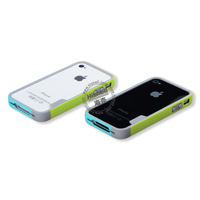 New arrvial TPU Double Color Bumper for iPhone 4