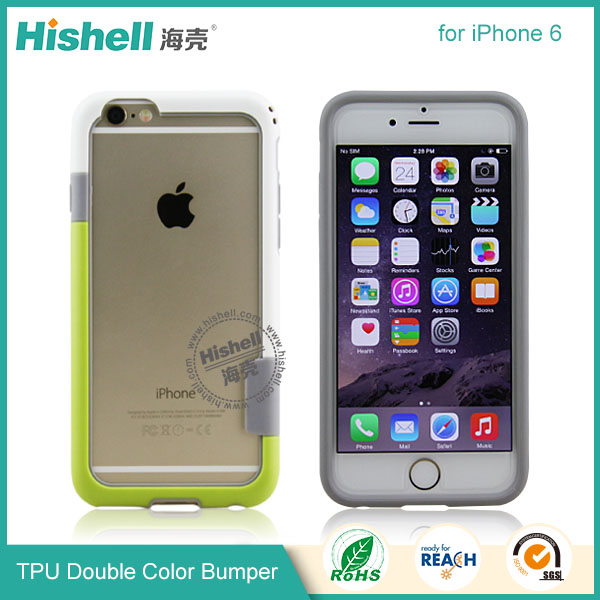 New arrvial TPU Double Color Bumper for iPhone 6