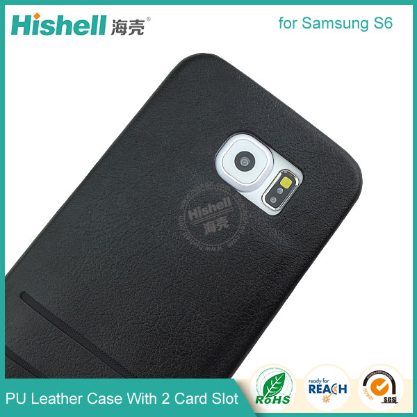 Special design PU leather Case with Card Slot for Samsung S6