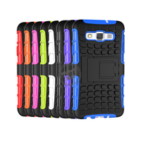 Hybrid PC and TPU Mobile Phone Case with Stand Function for Samsung Galaxy A3