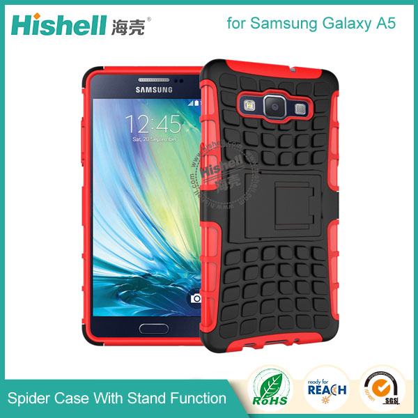 Hybrid PC and TPU Mobile Phone Case with Stand Function for Samsung A5
