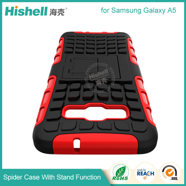 Hybrid PC and TPU Mobile Phone Case with Stand Function for Samsung A5