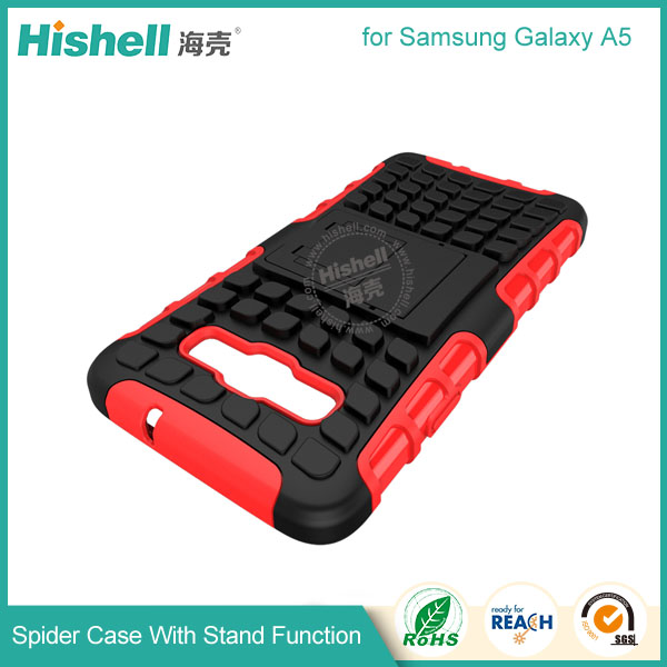 Hybrid PC and TPU Mobile Phone Case with Stand Function for Samsung A5