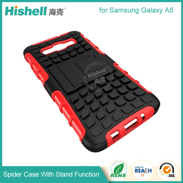 Hybrid PC and TPU Mobile Phone Case with Stand Function for Samsung A5