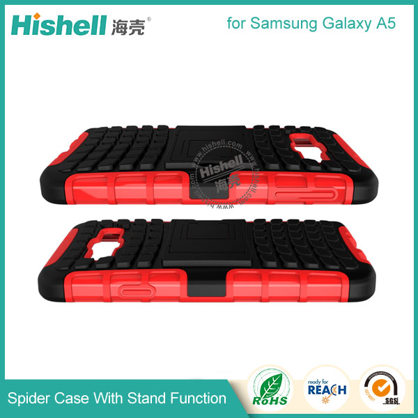 Hybrid PC and TPU Mobile Phone Case with Stand Function for Samsung A5