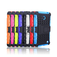 Hybrid PC and TPU Mobile Phone Case with Stand Function for Nokia Lumia 630