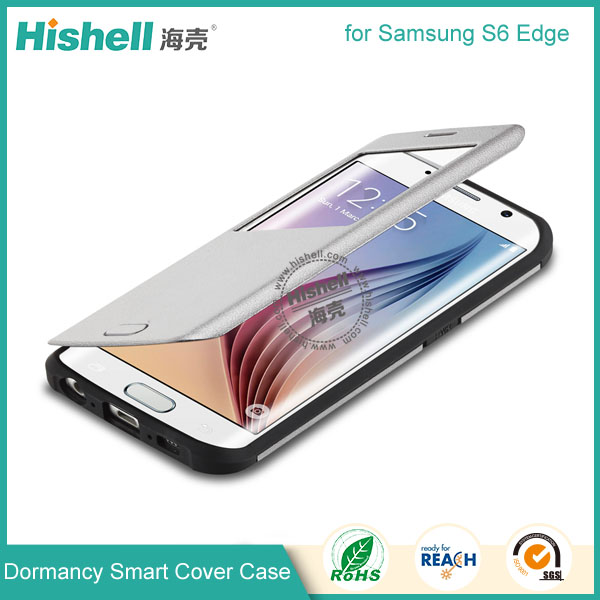 Fashionable Dormancy Smart Cover for Samsung S6 Edge