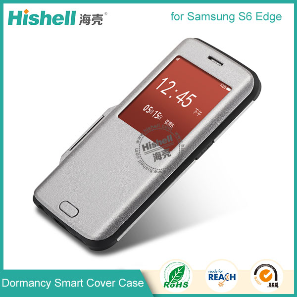 Fashionable Dormancy Smart Cover for Samsung S6 Edge