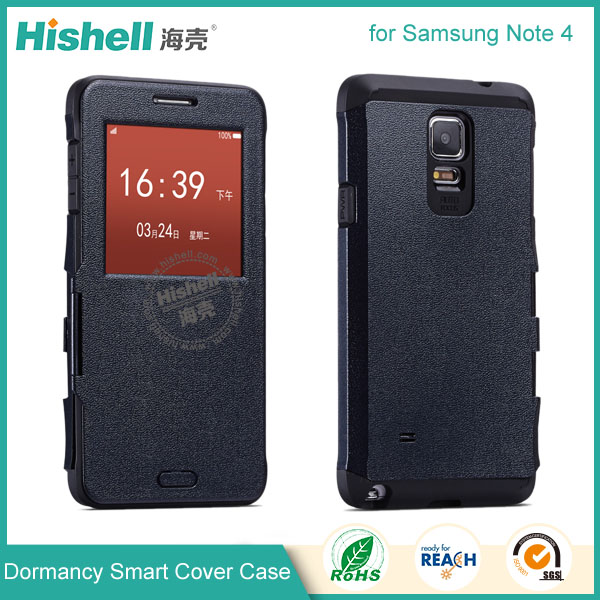 Fashionable Dormancy Smart Cover for Samsung Note 4