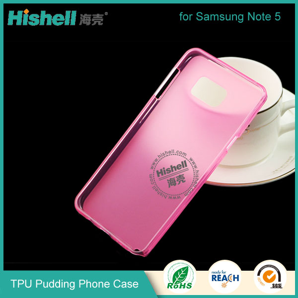 Hot Selling Soft TPU Pudding Phone Case  for Samsung Note 5