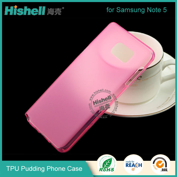 Hot Selling Soft TPU Pudding Phone Case  for Samsung Note 5