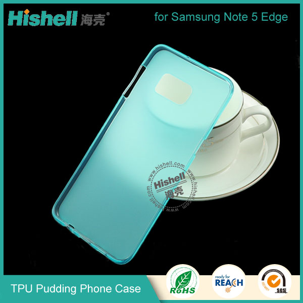 Hot Selling Soft TPU Pudding Phone Case  for Samsung Note 5 Edge