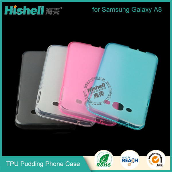 Hot Selling Soft TPU Pudding Phone Case  for Samsung A8