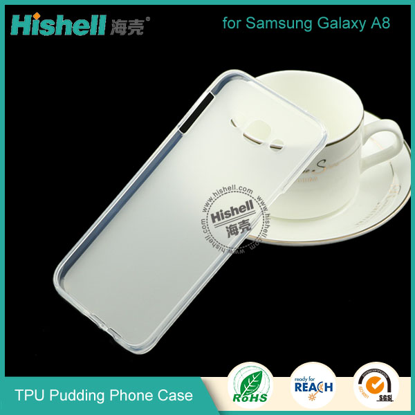 Hot Selling Soft TPU Pudding Phone Case  for Samsung A8