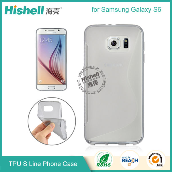 Hot Selling Soft TPU S Line Phone Case  for Samsung S6