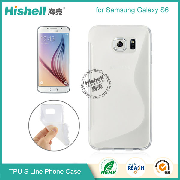 Hot Selling Soft TPU S Line Phone Case  for Samsung S6