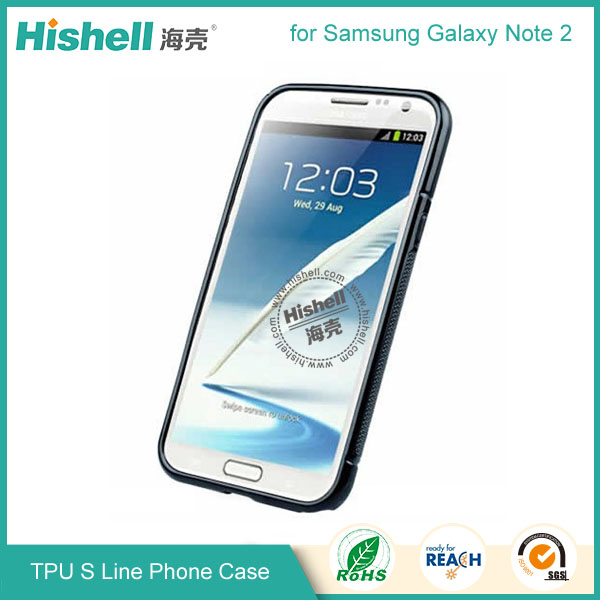 TPU S Line Phone Case for Samsung Note2