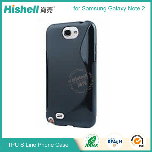 TPU S Line Phone Case for Samsung Note2
