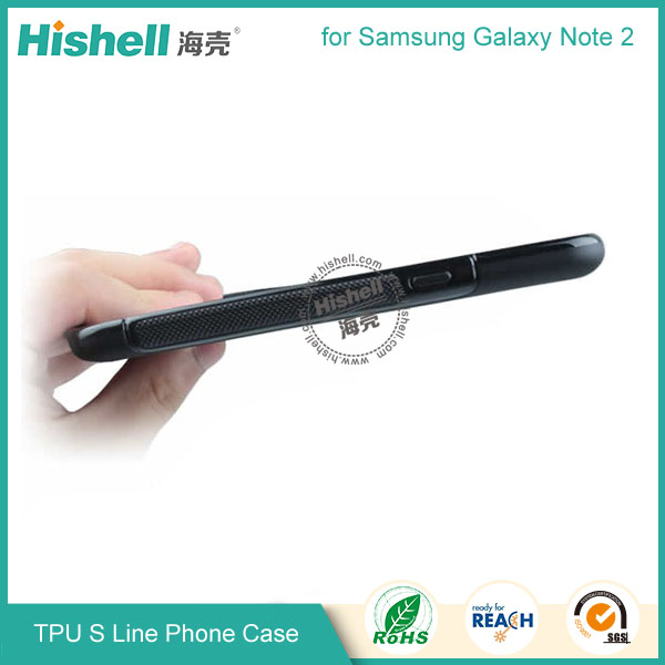 TPU S Line Phone Case for Samsung Note2