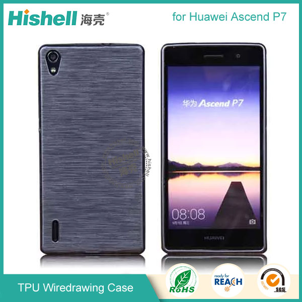 TPU Wiredrawing Case for Huawei P7