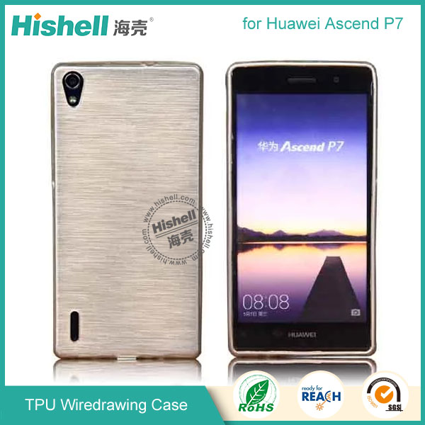 TPU Wiredrawing Case for Huawei P7