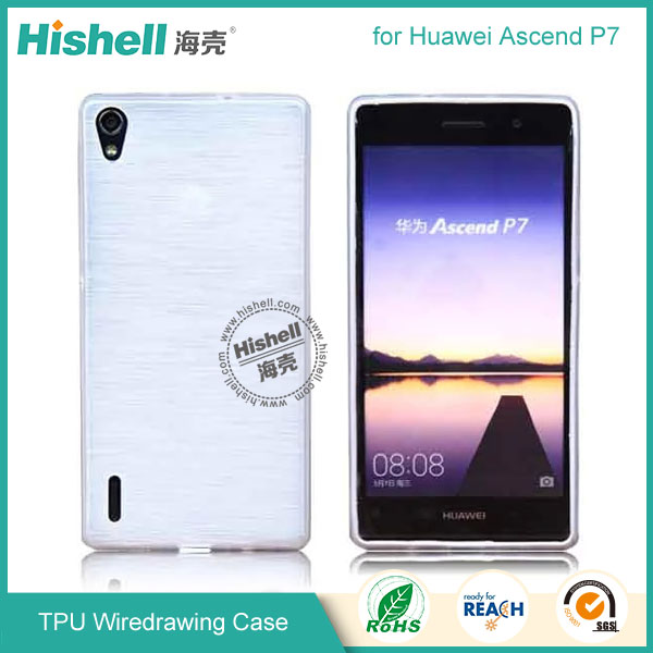 TPU Wiredrawing Case for Huawei P7