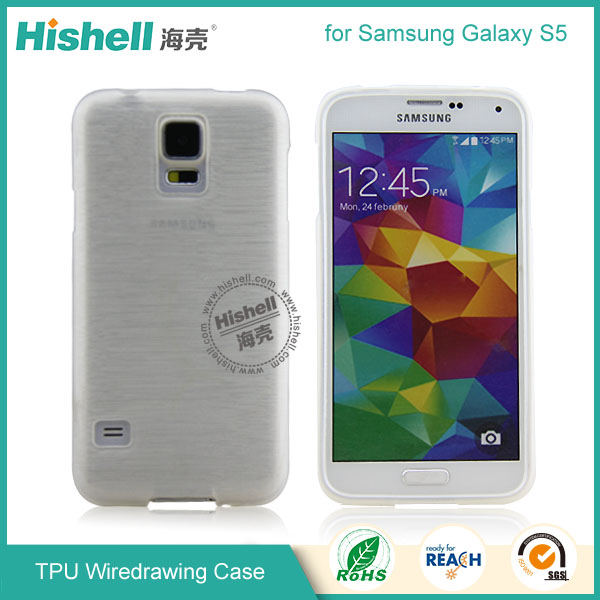 TPU Wiredrawing Case for Samsung S5