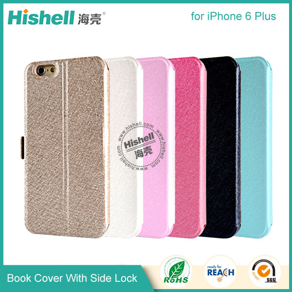 New Design Steel Wire Line Double Windows with PU leather Case for iPhone 6 Plus