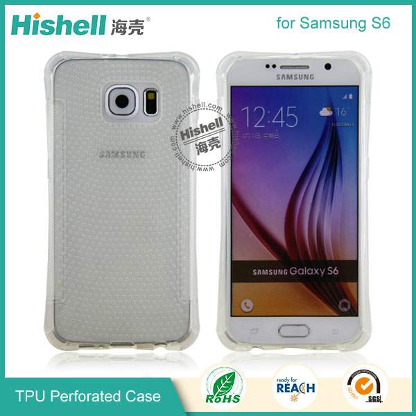 TPU Cellular Perforated Phone Case for Samsung S6