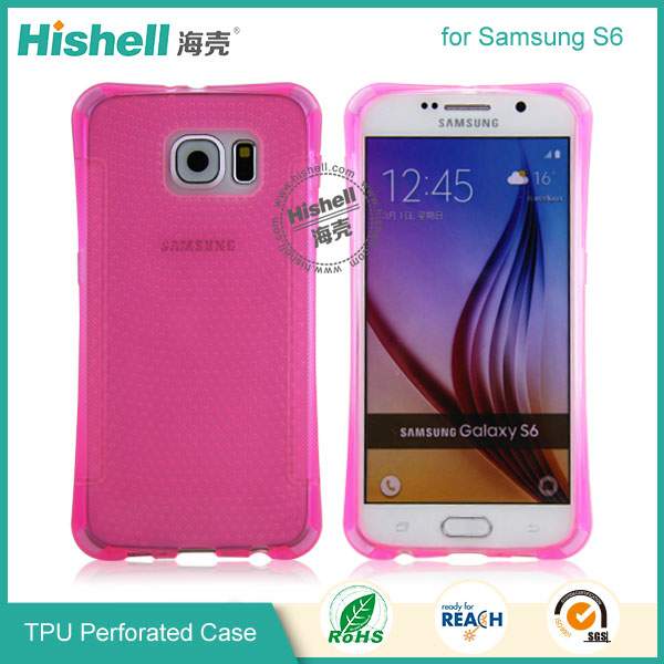 TPU Cellular Perforated Phone Case for Samsung S6