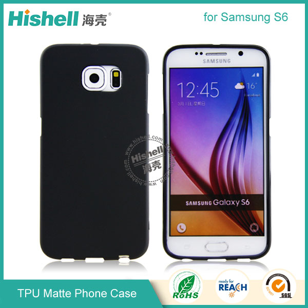 TPU Matte Finish Mobile Phone Case for Samsung S6
